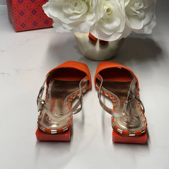 Tory Burch Orange Women's Sandals - Picture 5 of 8